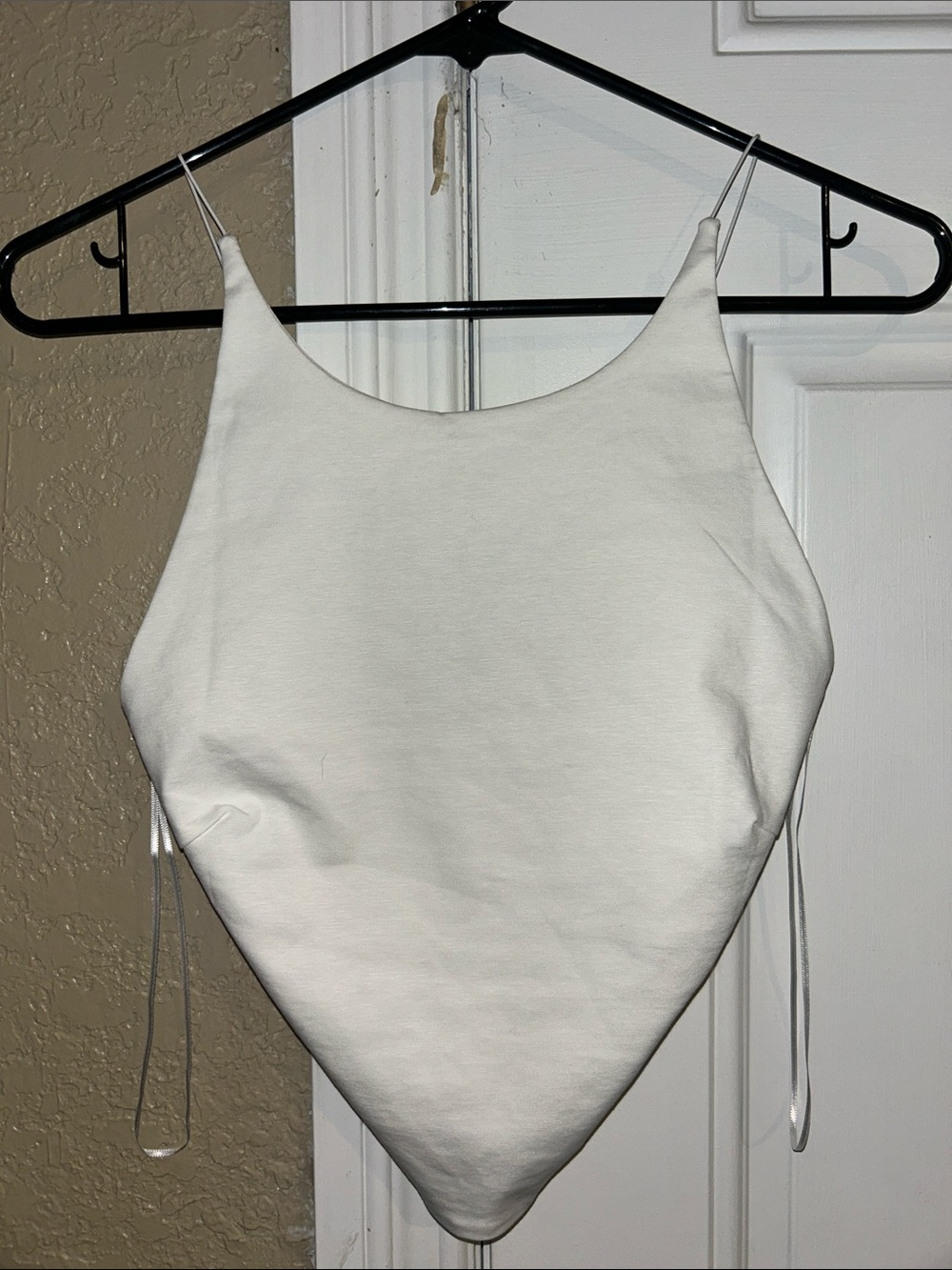 Zara White Handkerchief Hem Camisole